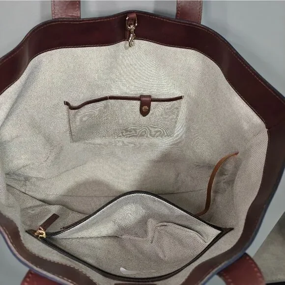 🐢 Dooney & Bourke Brooklawn XL Tote Weekender Bag Great Condition! - Picture 12 of 16